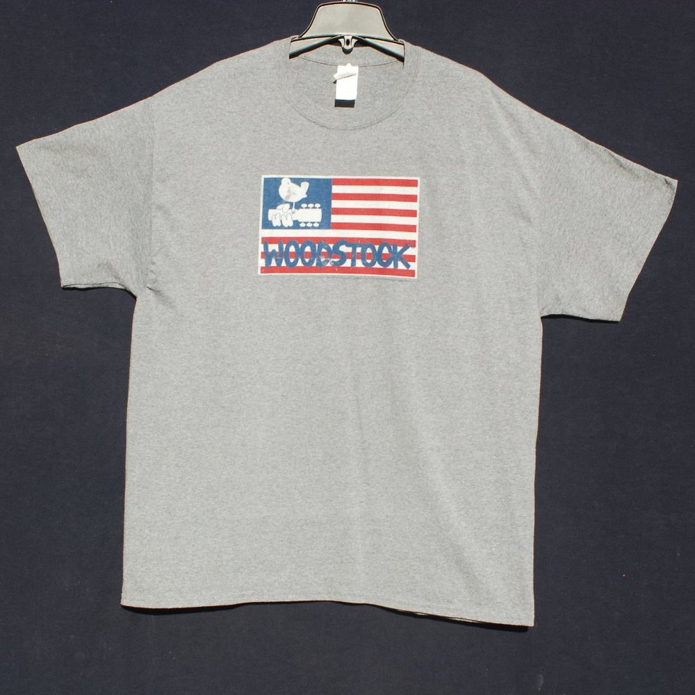 Woodstock Grey Graphic Music Festival Band Tee  XL